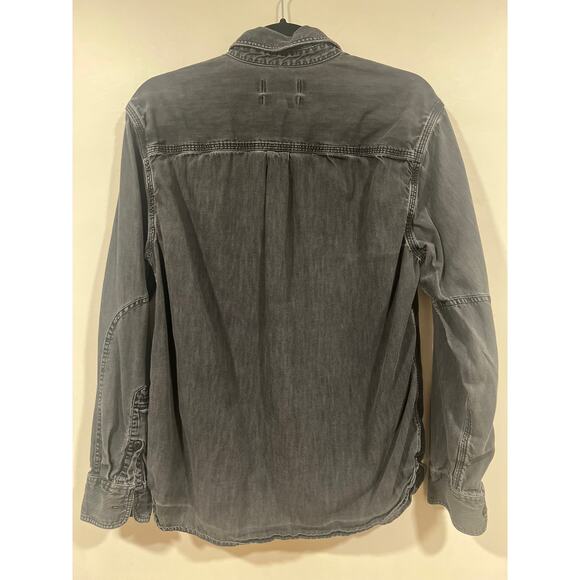 Madewell Minimalist  Black Denim Button Down Shirt Small - Picture 5 of 6